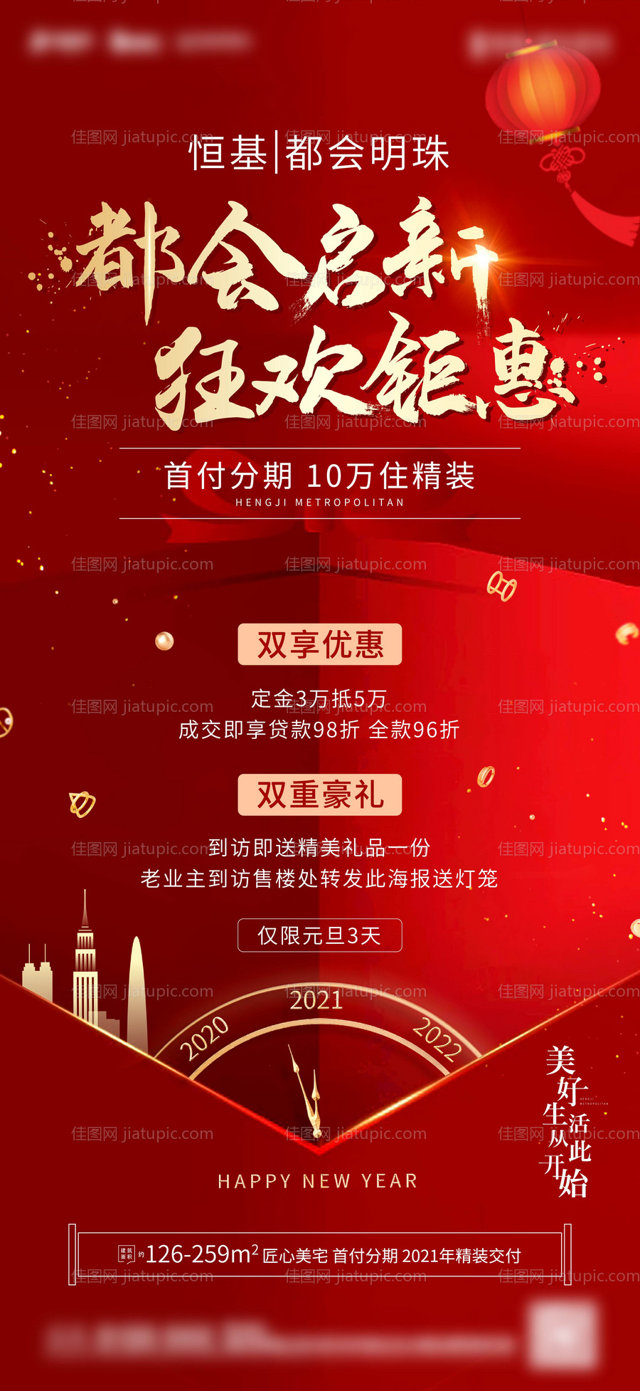 地产元旦活动海报-源文件