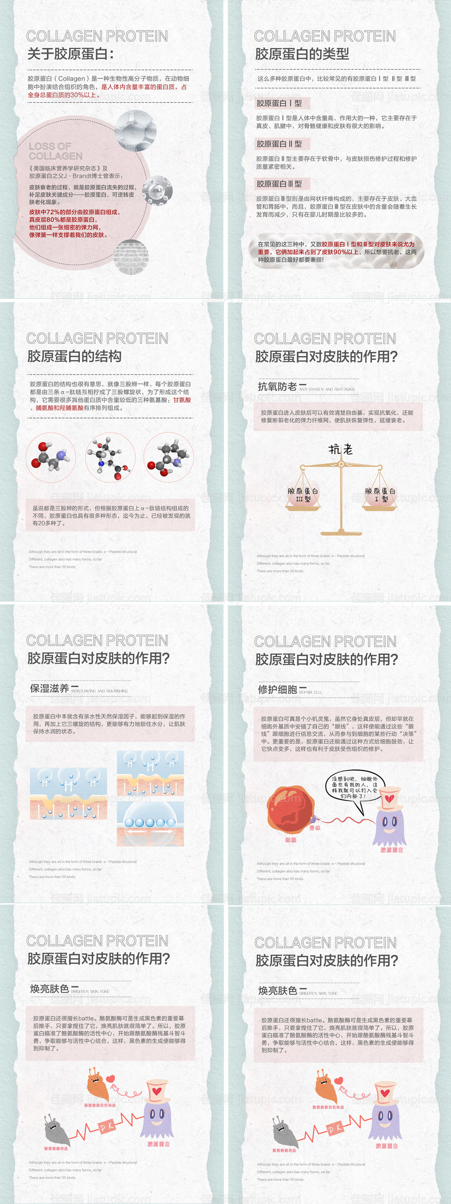 胶原蛋白小常识分享海报-源文件