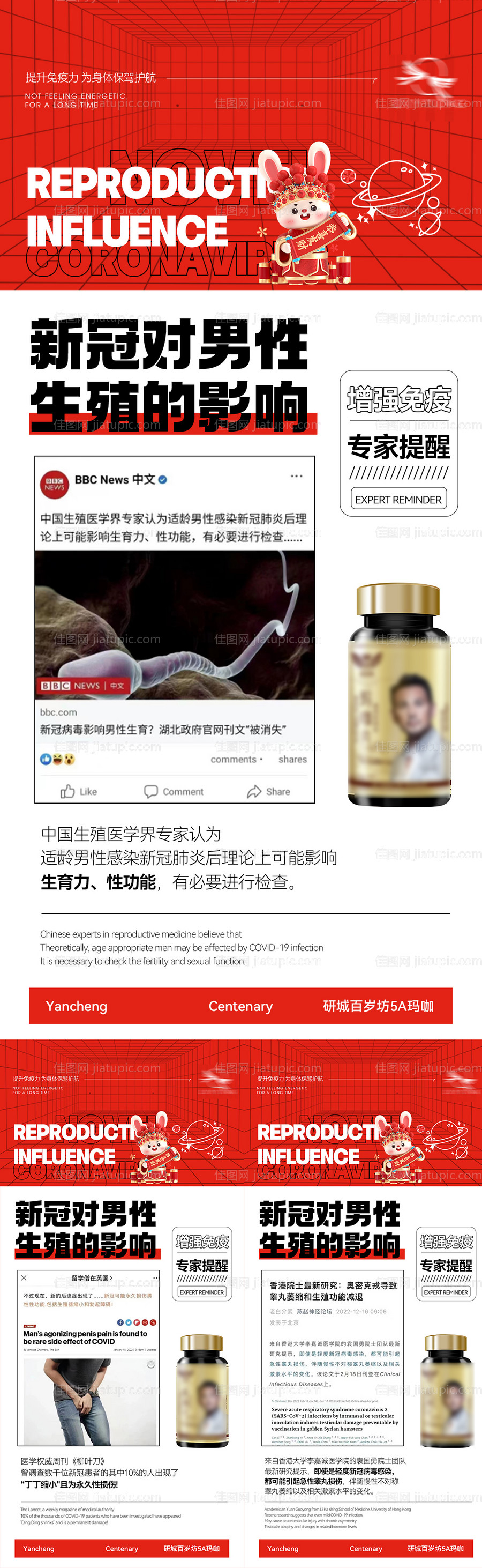 微商疫情保健系列海报-源文件