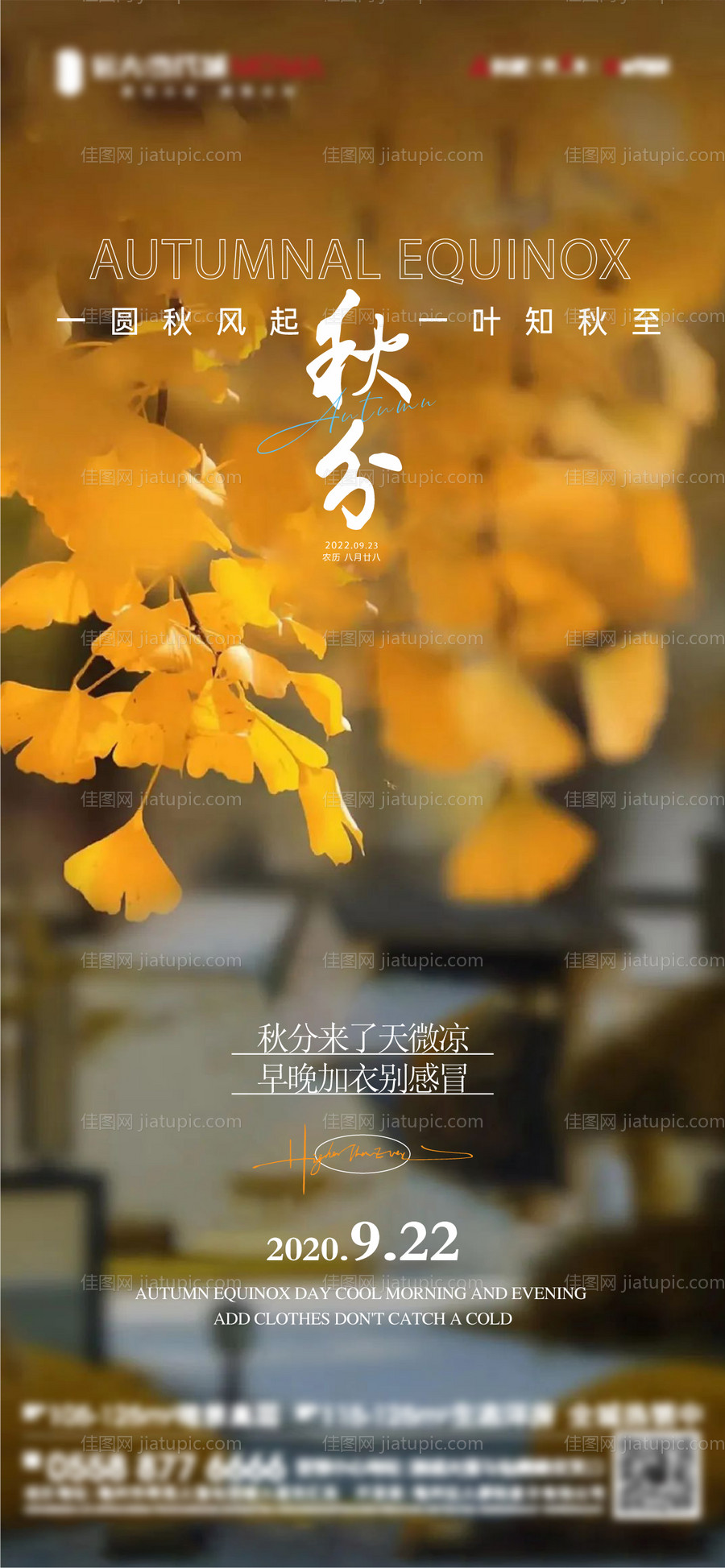 秋分节气系列海报-源文件