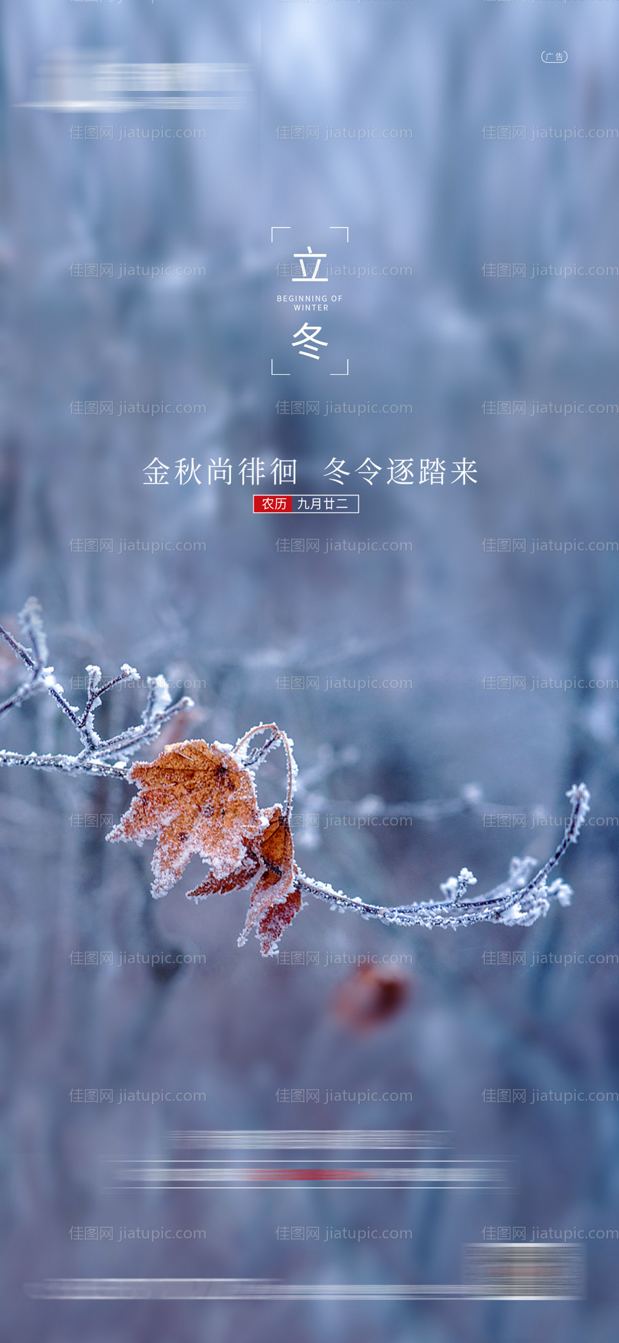 立冬节气海报-源文件
